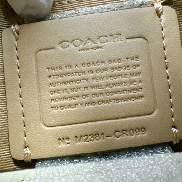 Coach CR099 Teri Shoulder Bag IN Chalk - Picture 8 of 9